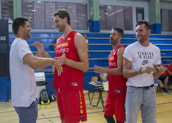 Rudy y Felipe Reyes visitan a la Selección: 