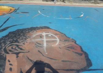 Símbolos fascistas en la cancha de Antetokounmpo en Grecia