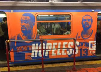 Polémica campaña 'anti-Knicks' en el metro de Nueva York