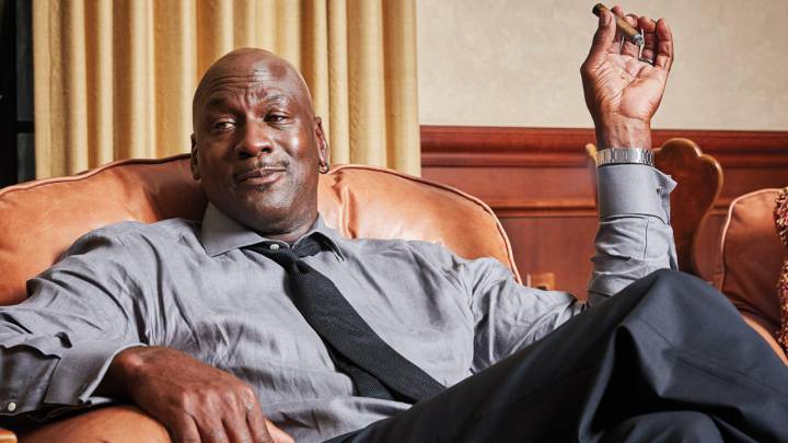 Michael Jordan, durante la entrevista concecida a 'Cigar Aficionado'.