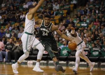 Antetokounmpo (37+13) echa sal en la herida de los Celtics