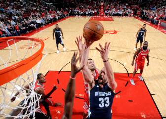 ¡Los Grizzlies, invictos! Marc (26) acaba con Harden en Houston