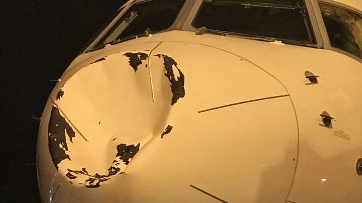 Oklahoma City Thunder plane in apparent mid-air collision