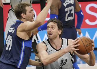 Pau Gasol (25) le regala a Parker su mejor partido con los Spurs