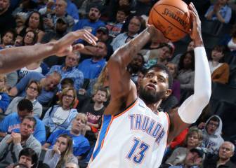 Un inspirado George (36+9) y un perfecto Steven Adams (11/11)