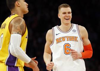 Lonzo brilla (17+8+6) y Porzingis gana (37+11+5) en la prórroga un Knicks-Lakers espectacular