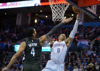 Resúmenes y resultados de la jornada NBA: Westbrook da el 5º triunfo consecutivo a OKC