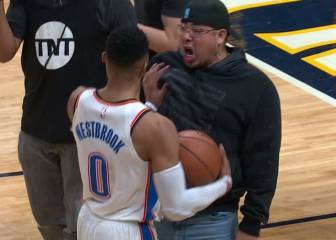 La NBA investigará el empujón de Westbrook a un aficionado