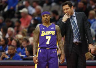 Isaiah (22) debutó con los Lakers: 