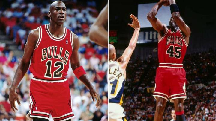 Además de con el '23', Michael Jordan jugó un partido con el número '12' y otros 22 con el '45'.