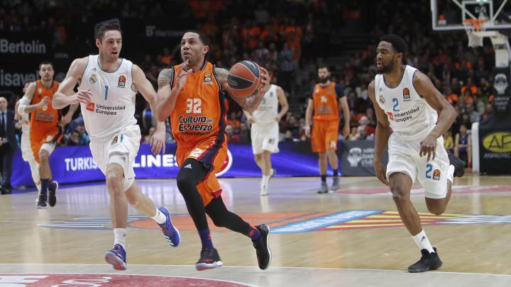 Valencia Basket - Real Madrid: Euroliga 2018, en directo