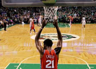 La victoria de los Celtics frente a los 76ers en imágenes
