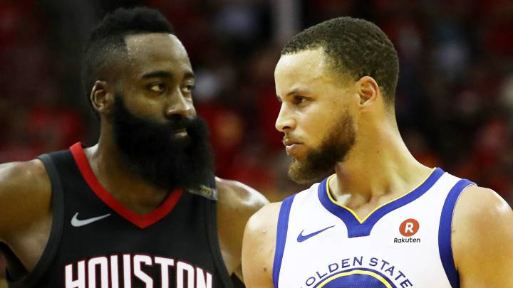 James Harden y Stephen Curry.