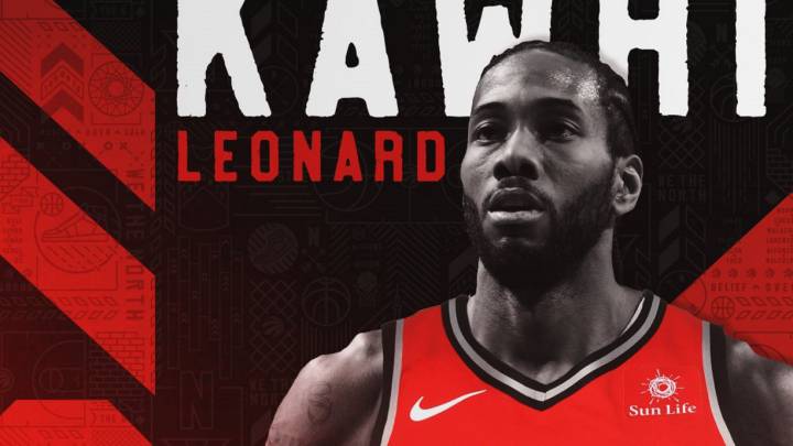 Kawhi Leonard, jugador de los Toronto Raptors de la NBA.