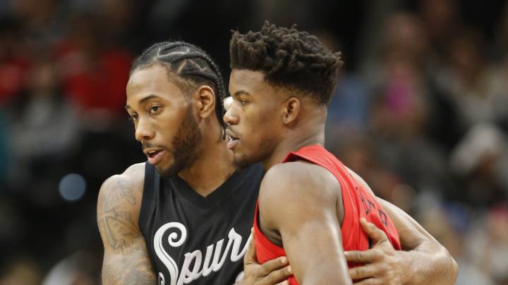 Kawhi Leonard y Jimmy Butler podrían acabar jugando juntos en Los Angeles Clippers a partir de 2019.