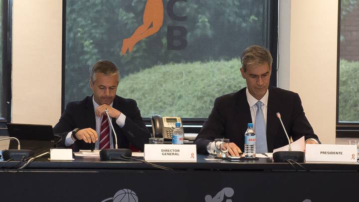 José Miguel Calleja y Antonio Martin, director general y presidente de la ACB.