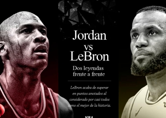 LeBron vs. Jordan: la comparativa de ambos en este gráfico