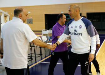 Doncic y la plantilla de basket celebran el fichaje de Zidane