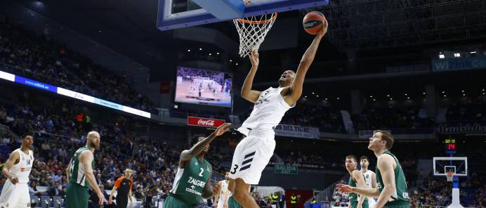 Anthony Randolph, ante el Zalgiris Kaunas en la última jornada de la fase regular de la Euroliga.