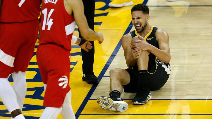 Golpe letal a los Warriors: lesión de rodilla de Klay Thompson