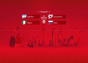 Grupo B: Rusia, Argentina, Corea y Nigeria