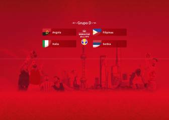 Grupo D: Angola, Filipinas, Italia y Serbia