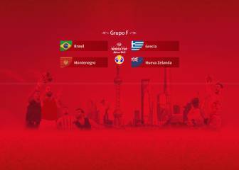 Grupo F: Grecia, Nueva Zelanda, Brasil y Montenegro