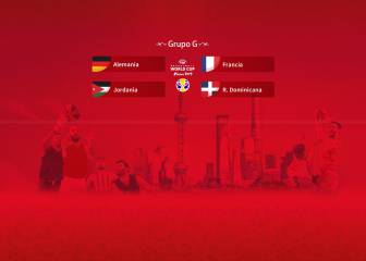 Grupo G: Francia, Alemania, República Dominicana y Jordania