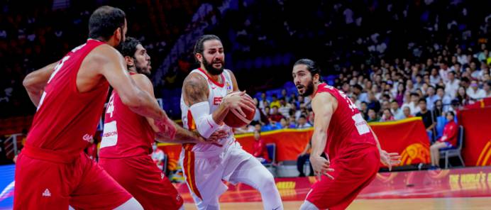 Ricky, durante el partido