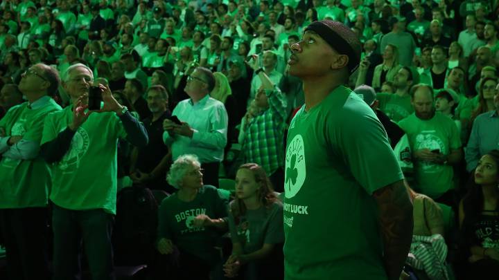 Isaiah Thomas, durante un partido con los Celtics