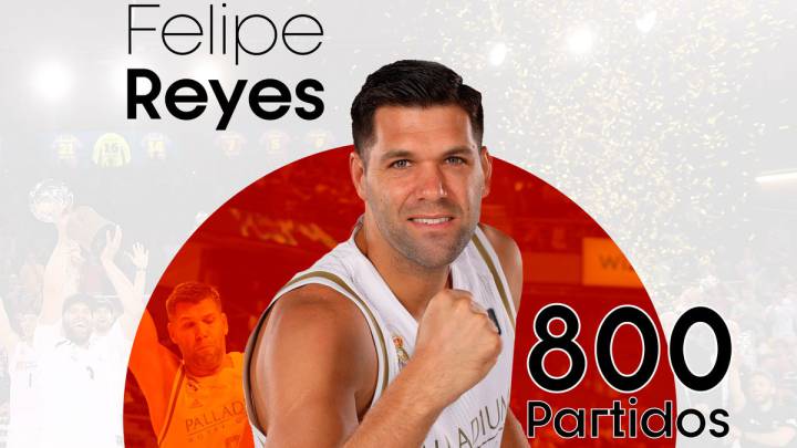 Felipe Reyes hace historia: 800 partidos jugados en la ACB