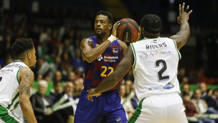 Cory Higgins, durante el partido que ha enfrentado al Barcelona y al Betis en la octava jornada de la Liga Endesa