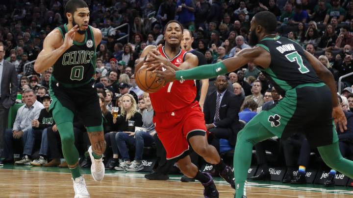 Lowry y unos Raptors en cuadro se vengan de los Celtics en Boston