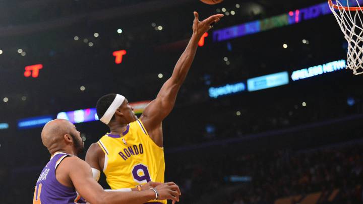 Los Lakers borran a los Suns con un Rajon Rondo desatado