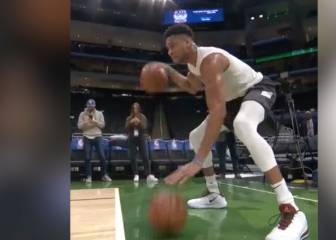 Antetokounmpo revienta las redes con su calentamiento