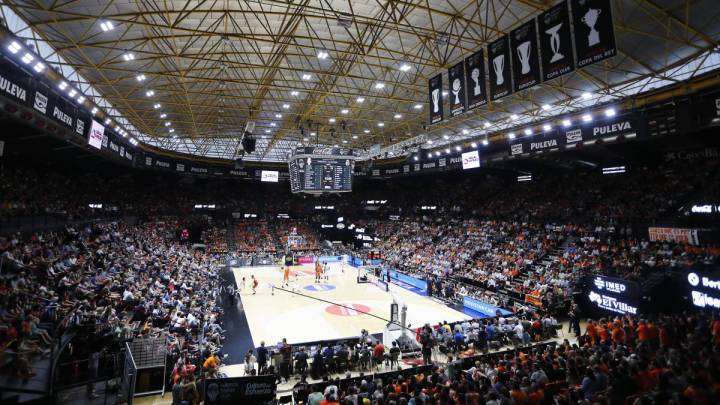 La Fonteta, pista en la que el Valencia Basket y el Armani Milán se enfrentarán en la Euroliga