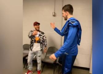 Luka Doncic welcomes Eden Hazard to Dallas