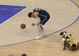 El salvaje rodillazo en la cara a Doncic que le hizo 'rajar' de los árbitros tras el partido