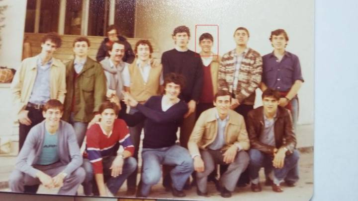 Luis Antonio Pérez Suáre posa con la preselección júnior de 1976. Arriba, en el cento, José Luis Llorente. Justo debajo, Indio Díaz y Fernando Romay.