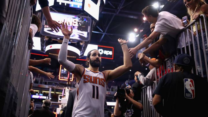 Ricky Rubio, durante un partido de la NBA de los Phoenix Suns