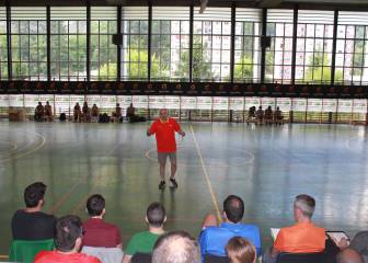Vidorreta y Pedro Martínez, en el Curso Superior de Entrenadores de la Vasca