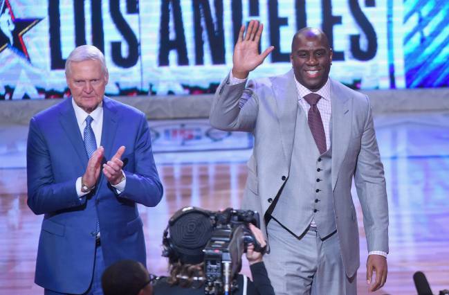 Jerry West construyó en torno a Magic Johnson un equipo que ganó cinco títulos en la década de los 80