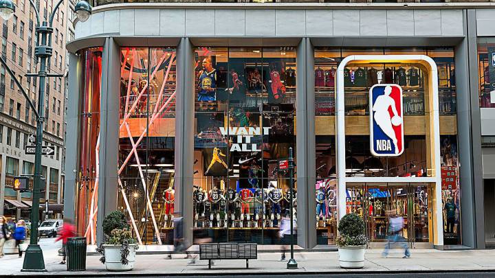 Tienda de la NBA en la Quinta Avenida de Nueva York.