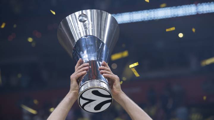El trofeo de la Euroliga.