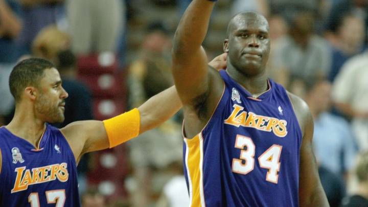 Shaquille O'Neal, durante un partido de la NBA de Los Ángeles Lakers