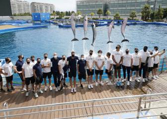 El Real Madrid, de visita en el Oceanogràfic de Valencia