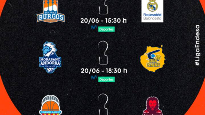 Actual alfombra patrocinado Fase Final ACB hoy, 20 de junio: partidos, horarios, TV y resultados -  AS.com