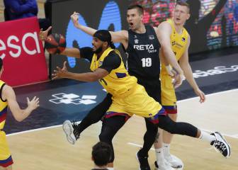 Resumen y resultado del Bilbao-Barcelona, ACB (73-85)