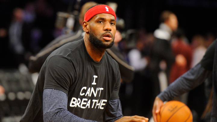 LeBron James, con la camiseta I Can't Breathe el pasado 8 de diciembre de 2014.