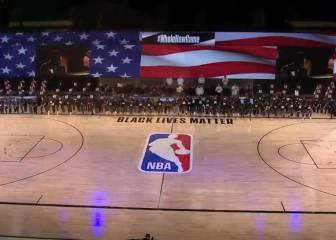 Hiela el alma: jugadores de la NBA se arrodillaron en el himno nacional de USA